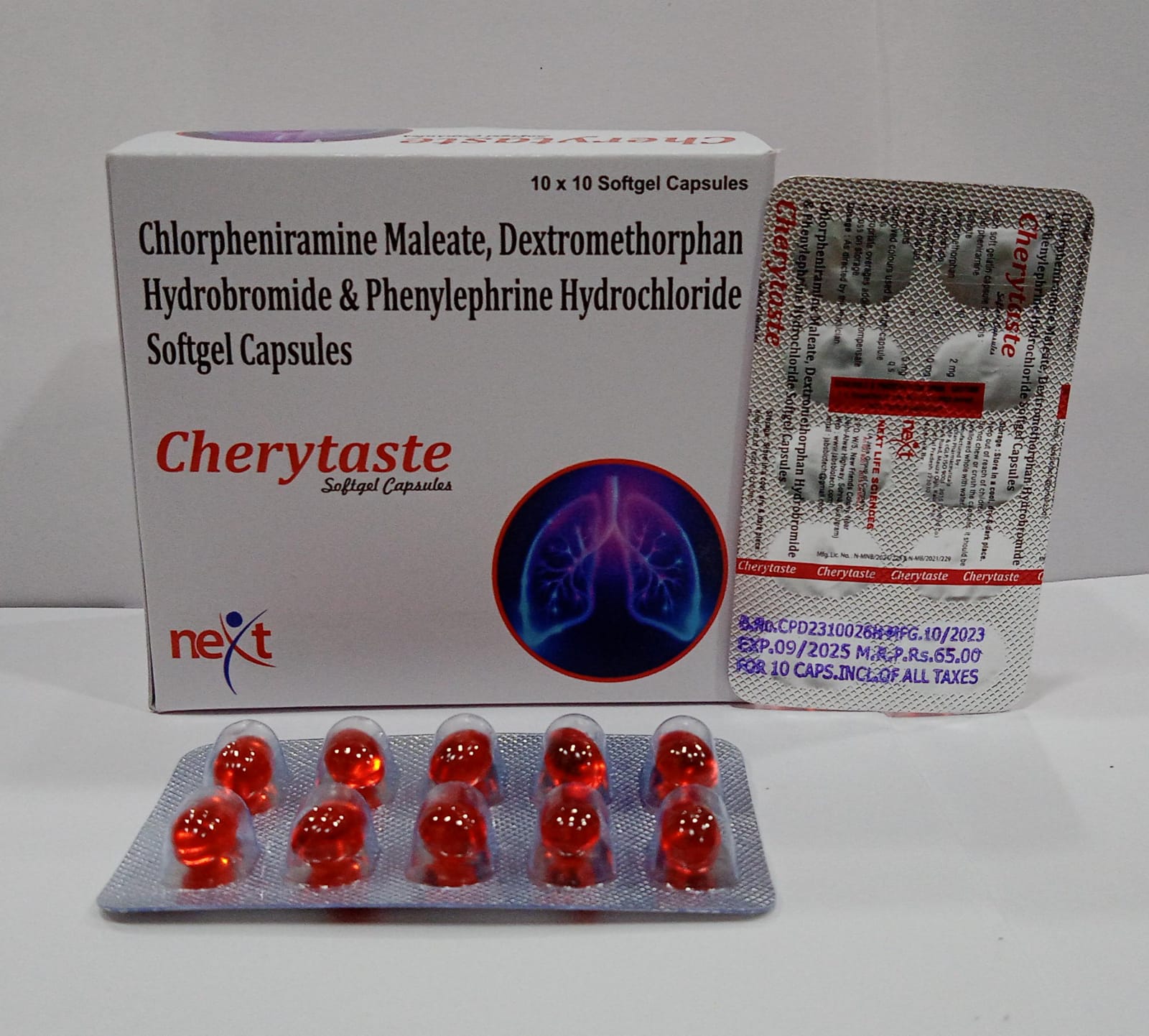 CHLORPHENIRAMINE MALEATE DEXTROMETHORPHAN HYDROBROMIDE AND PHENYLEPHRINE HYDROCHLORIDE SOFTGEL CAPSULES